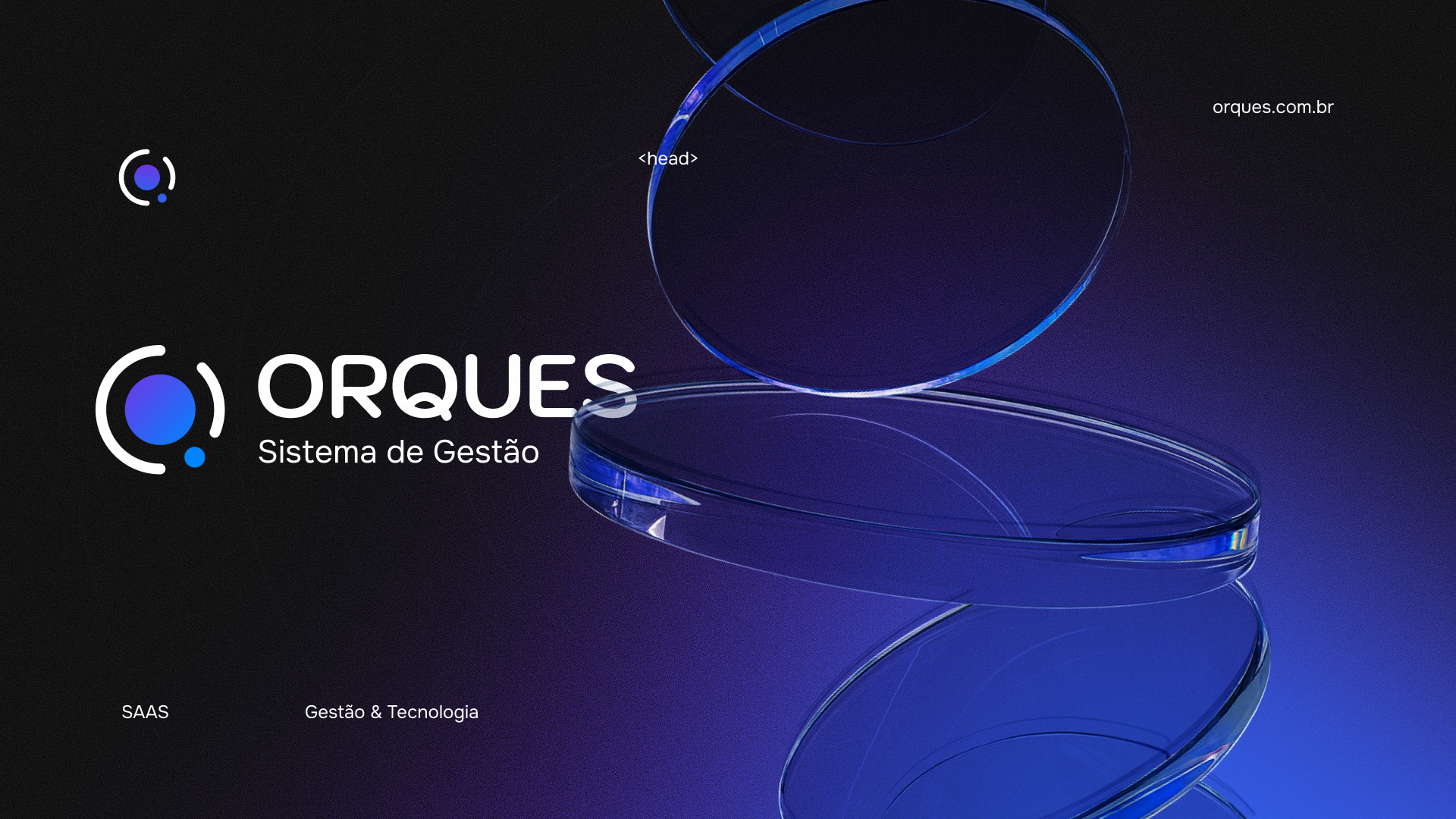 Preview da landing page da Orques